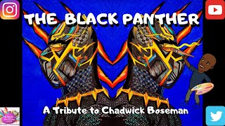 Chadwick Boseman Tribute How to Draw The Black Panther  #mrsmithsartroom4kids #WakandaForever