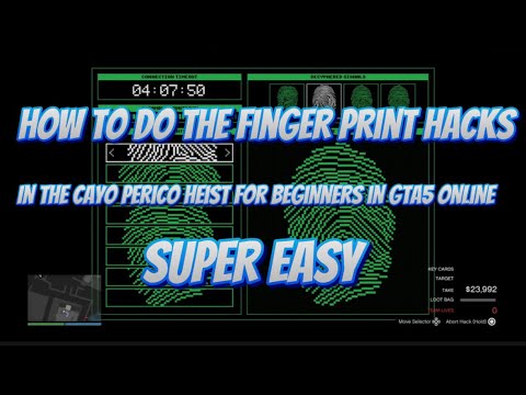How to do the fingerprint hacks for the Cayo perico heist for beginners 2025 