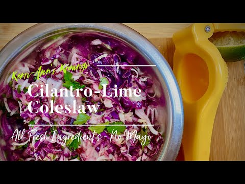 CILANTRO-LIME COLESLAW