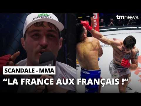 A patriotic MMA fighter creates controversy after his fight (...) The anti-Benoit Saint-Denis?