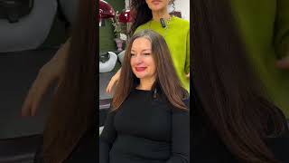 Danke Nadiya für die lange Fahrt und das Vertrauen!Viel Spaß mit Komplimente ❤️❤️❤️#hair #greyhair