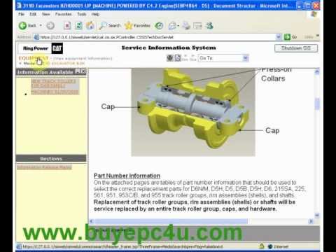CATERPILLAR SIS (CAT SIS) 2012 Usability, how to use CAT SIS part #1