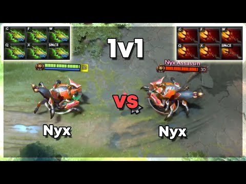 6x Ethereal Blade Nyx Assassin vs 6x Dagon Nyx Assassin | Dota 2 1v1 Level 30 | Who Will Beat?