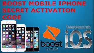 IPhone Activation secret code (Boost Mobile)