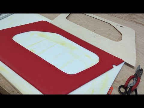 Wrapping simple door panel for a classic car DIY