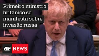 Boris Johnson classifica ataque russo como “maior catástrofe para Europa”