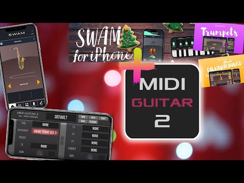 The  AudioModeling SWAM Instruments for iPhone (NEW) - setup in MIDI Guitar 2
