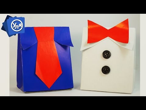 Мастер-класс по созданию необычной упаковки-галстука для подарка мужчине