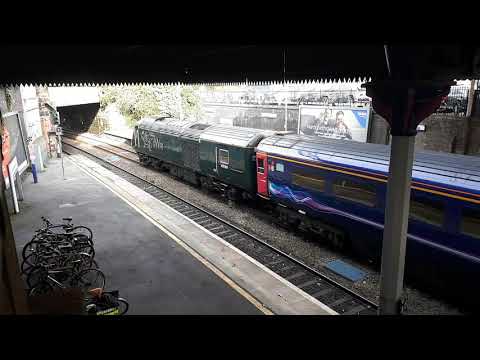 DRS 68016 68017 on Nuclear Flasks at Cheltenham Spa