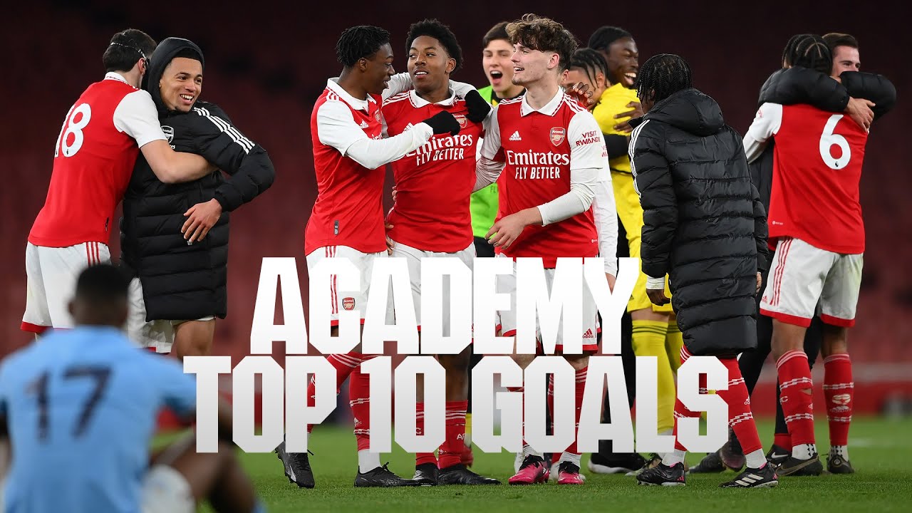 Top 10 Arsenal Academy Goals compilation from 2023 ⚽️ | Nwaneri, Rosiak, Cozier-Duberry and more!