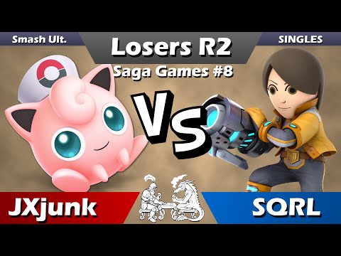 JXjunk (puff) Vs. SQRL (Mii Gunner) - Smash Ultimate Losers Round 2 - Saga Games 08