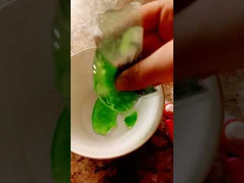 cutting open my gel ice pack