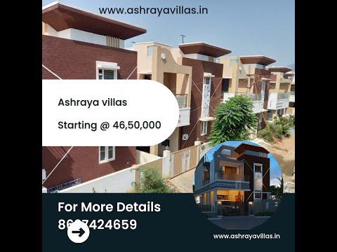 Ashraya Gated Community villas 2 BHK independent Ready to Move house @ Thudiyalur..