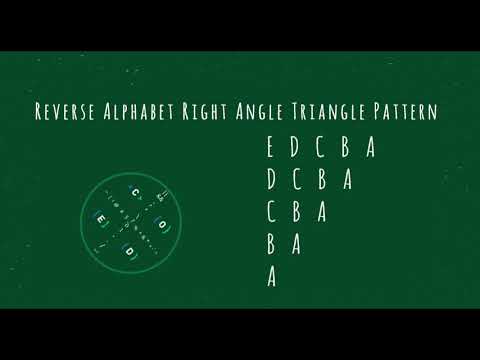 108 Alphabet Right Angle Triangle Pattern Without Any Pre Defined Method Using While Loop In Python