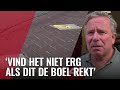 Gaten voor afsluiting grachten gevuld met purschuim