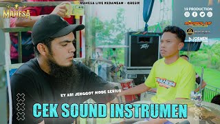 Download lagu Cek Sound Instrumen - Mahesa music live stadion putra raharja - kedamean mp3