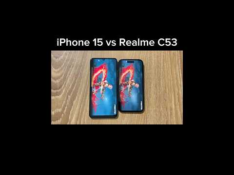 iPhone 15 vs Realme C53 - FREEFIRE TEST
