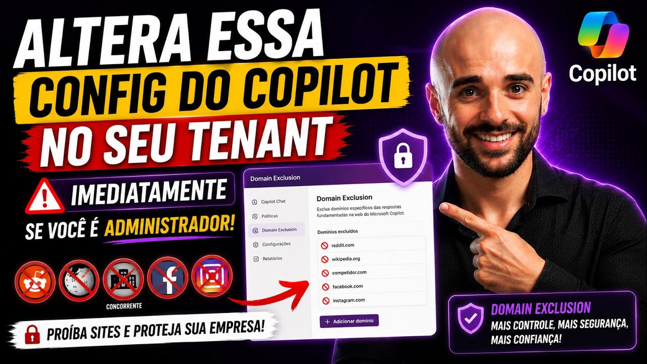 Administrador Microsoft: Bloqueie Estes Domínios no Copilot Agora