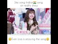 Lisa Enjoying When Chinese Girl Sang Indian Song