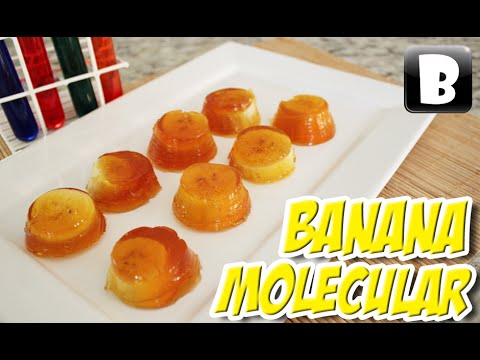 Banana Caramelada Molecular