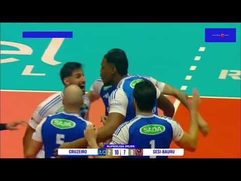 CRUZEIRO  x  SESI-BAURU  |  SUPERLIGA MASCULINA 2026 (SÓ PONTOS)