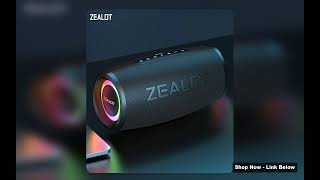 ZEALOTS56 Bluetooth Speaker 40W Output Power Bluetooth Speaker with Excellent Bass Performace IPX6 W
