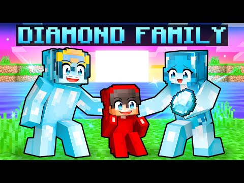Cash adopted by rich diamond family in Minecraft!