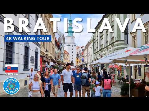 Bratislava 4K Walking Tour | Exploring Slovakia's Historic Capital