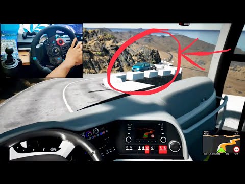 Death Trips [Dangerous road] Multiaxle bus driving | [ Man Lions | Luxury Coach] Logitech g29
