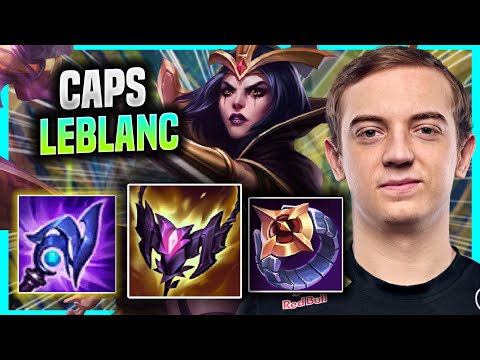 CAPS IS A BEAST WITH LEBLANC! - G2 Caps Plays Leblanc Top vs Viktor! | Season 2022