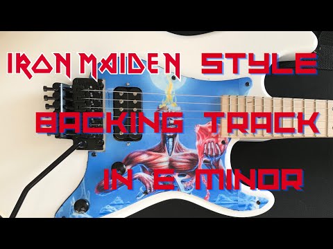 Iron Maiden style backing track in E minor 170bpm