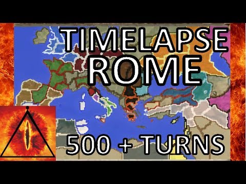 Rome TW TimeLapse: 500 + Turns (A.I. Only)