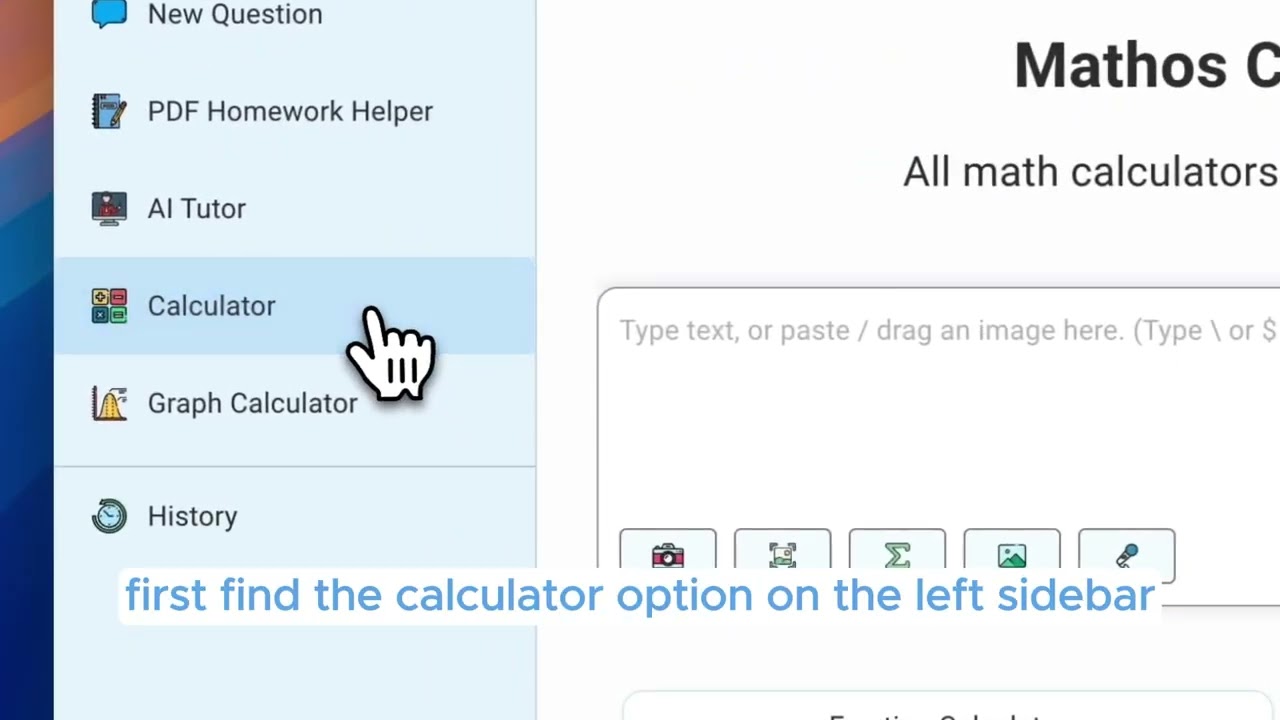 Tutorial - Mathos AI Graphing Calculator