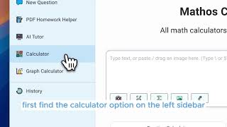 Tutorial - Mathos AI Graphing Calculator
