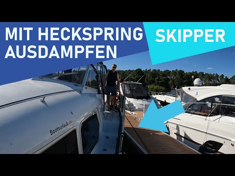 Skippertipps 2024: Ausdampfen mit einer Heckspring | Ablegen vom Steg (z.B. bei auflandigem Wind) 4k
