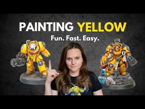 How to Paint Imperial Fist Yellow Armor