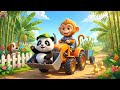Monkey Cartoon Builds Bridge To Save Cow Friend