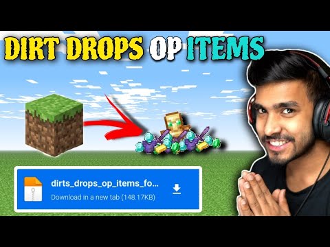 Insane! Dirt Drop Mod Gives OP Items in Minecraft 1.20