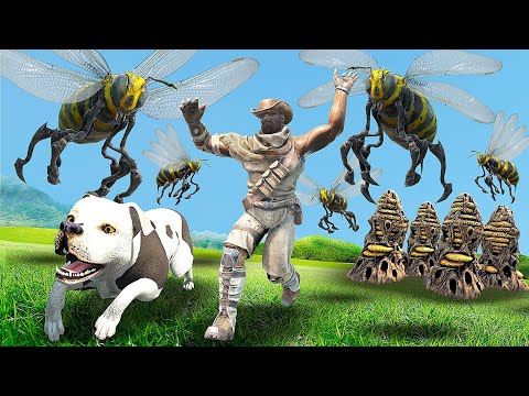 DANGER! I Tried to Steal the Beehives for My Farm and It Went Very Bad! He Died? ARK ANIMAL