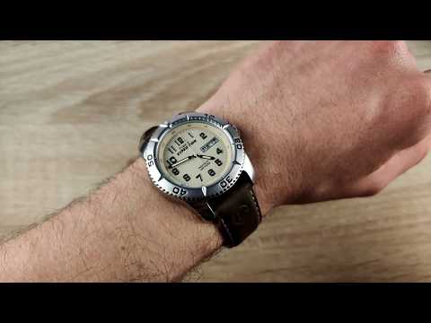Timex Men's T46681 Expedition Traditional Brown Leather Strap Watch video review thumbnail