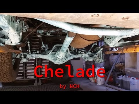 Chelade paint spraying on car bottom * Aplikace nátěru Chelade na spodek auta * live 181101