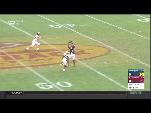 2018 Outback Bowl USC vs Michigan - Bryan Edwards 38 Yd Reception