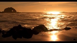 Zen Ocean of Bliss- Golden California Coast Relaxing Wave Sounds, Mindfulness, Calming