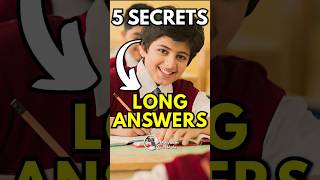5 Secrets! Write Long Answers Quickly ⏰ Study Tips and Tricks #studytips #studymotivation