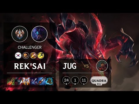 Rek'Sai Jungle vs Graves - KR Challenger Patch 10.10