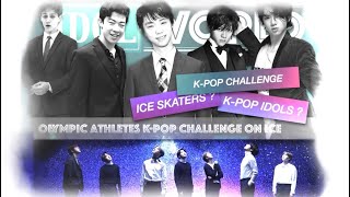 Olympic athletes K-pop idols challenge on ice | The Boy band of figure skating debut