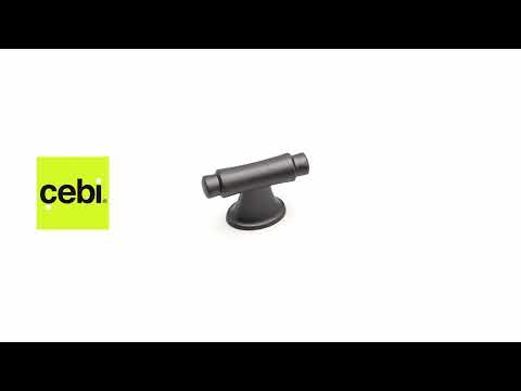 Миниатюра изображения товара Ручка для мебели Cebi A4117 PC27 (16мм, антрацит полимер)