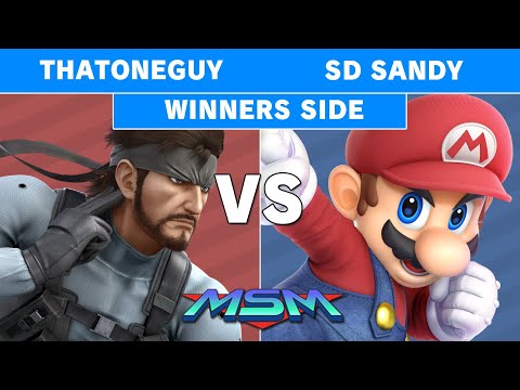 MSM 217 - ThatoneGuy (Snake) Vs SD Sandy (Mario) Winners Pools - Smash Ultimate