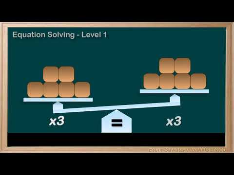 WCLN - Math - Solving Equations - Level 1 (1-step)