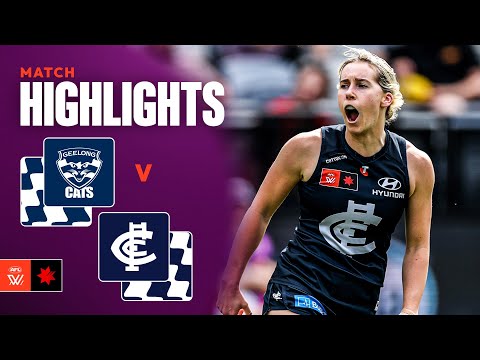 Geelong Cats v Carlton Highlights | Round 8, 2025 | AFLW